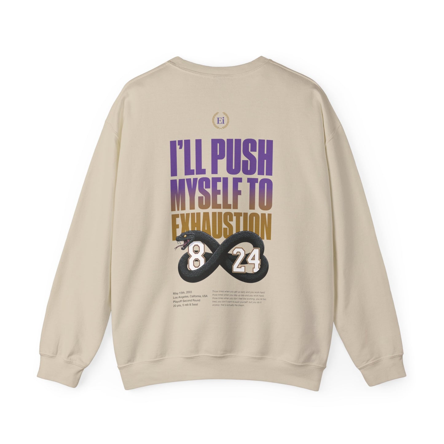 I'll Push Myself to Exhaustion - Sudadera - Espalda