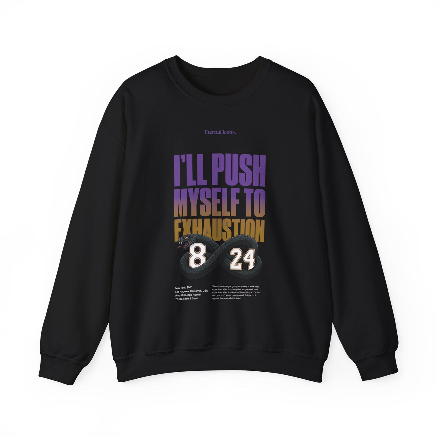 I'll Push Myself to Exhaustion - Sudadera - Frente