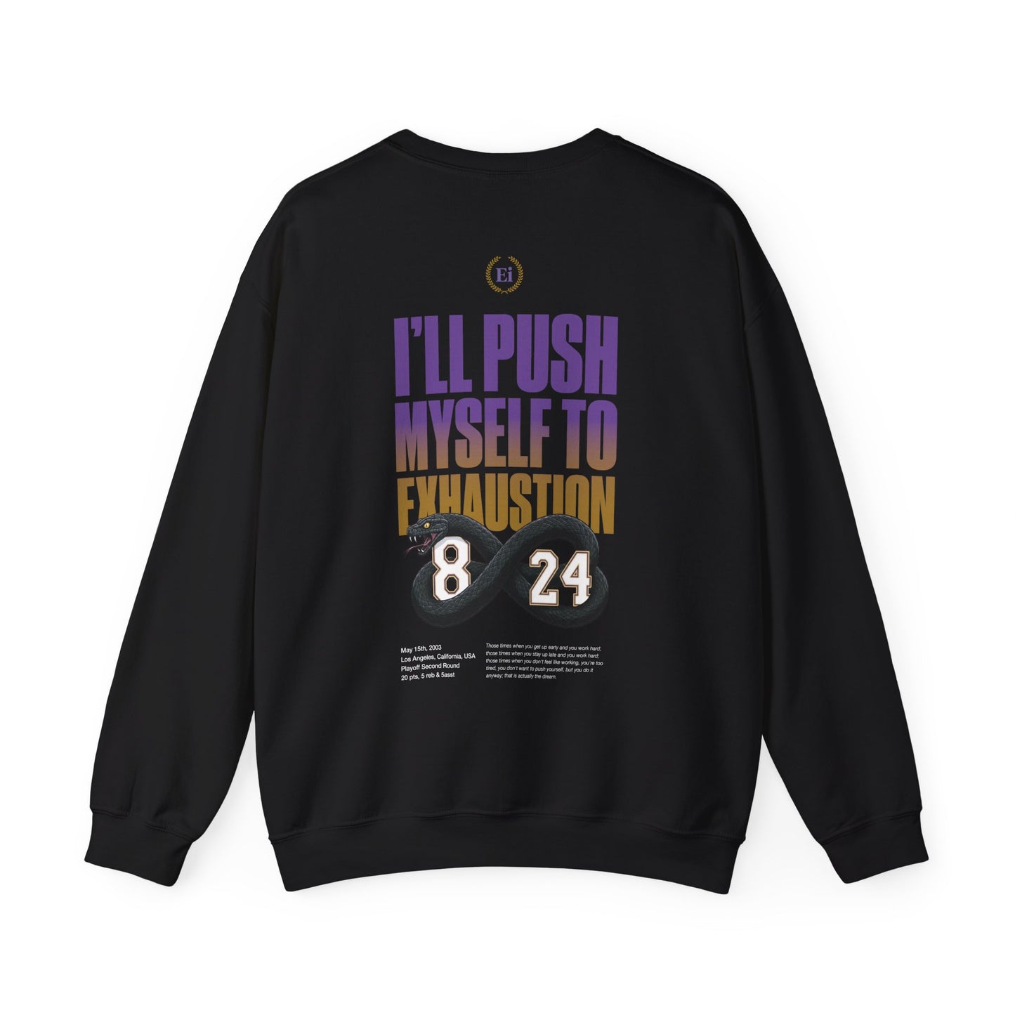 I'll Push Myself to Exhaustion - Sudadera - Espalda
