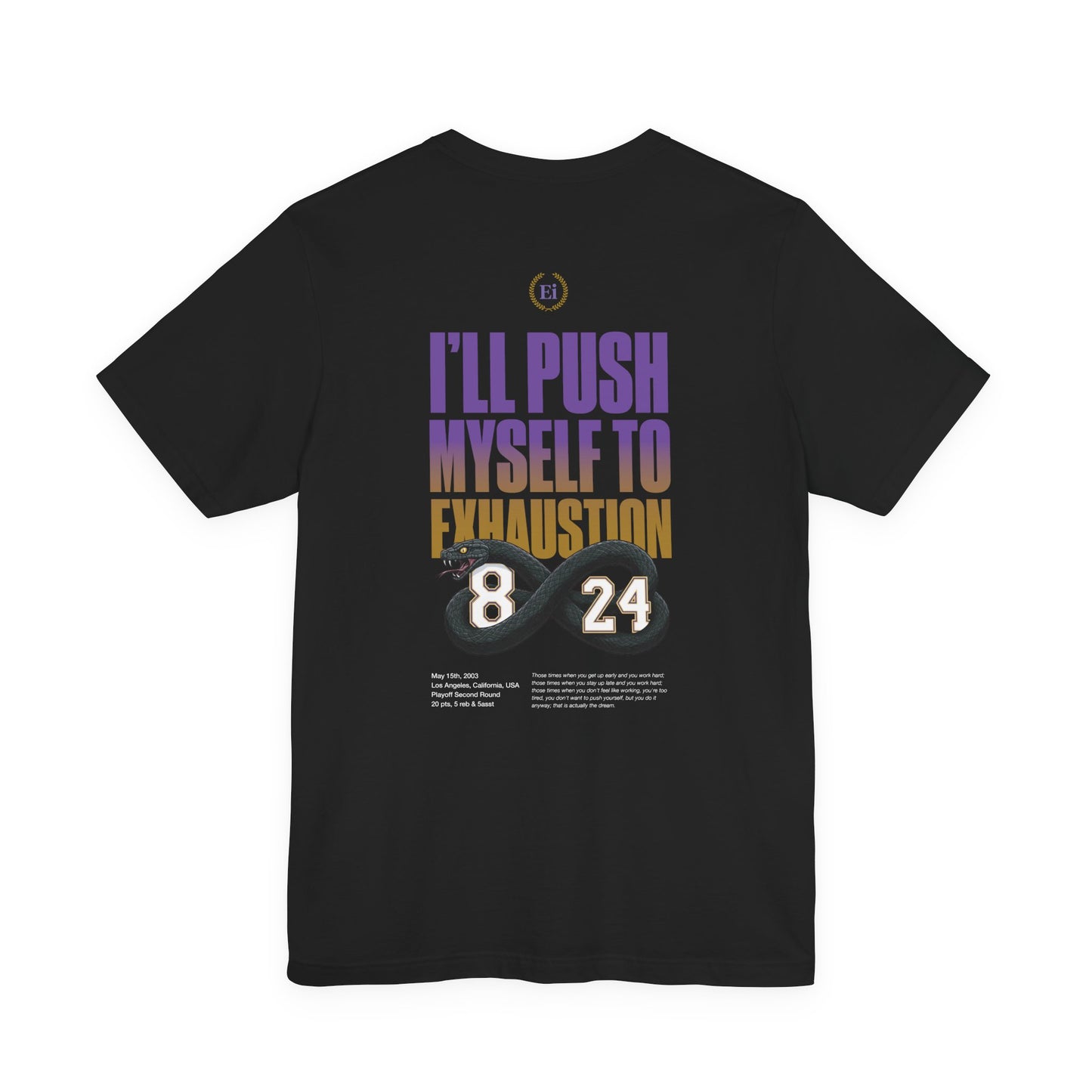 I'll Push Myself To Exhaustion - Regular fit - Espalda