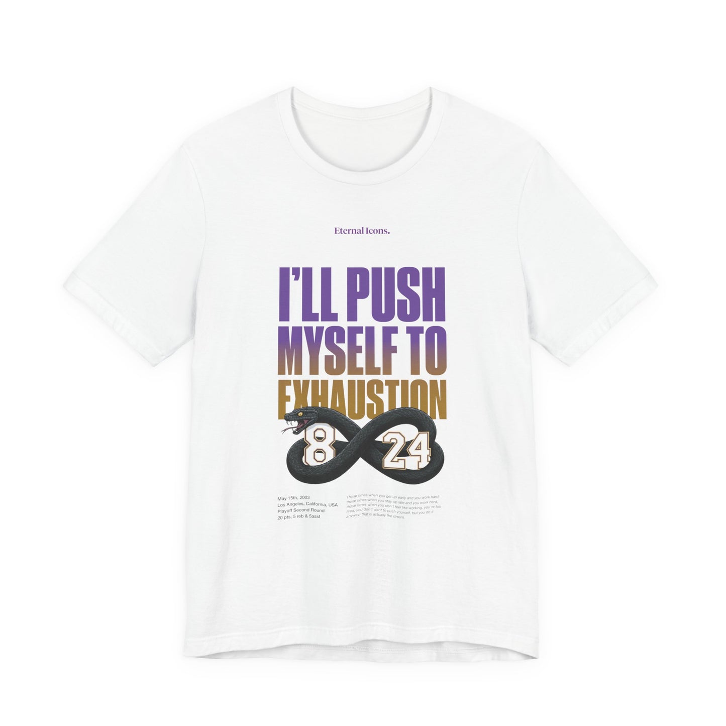 I'll Push Myself To Exhaustion - Regular fit - Frente