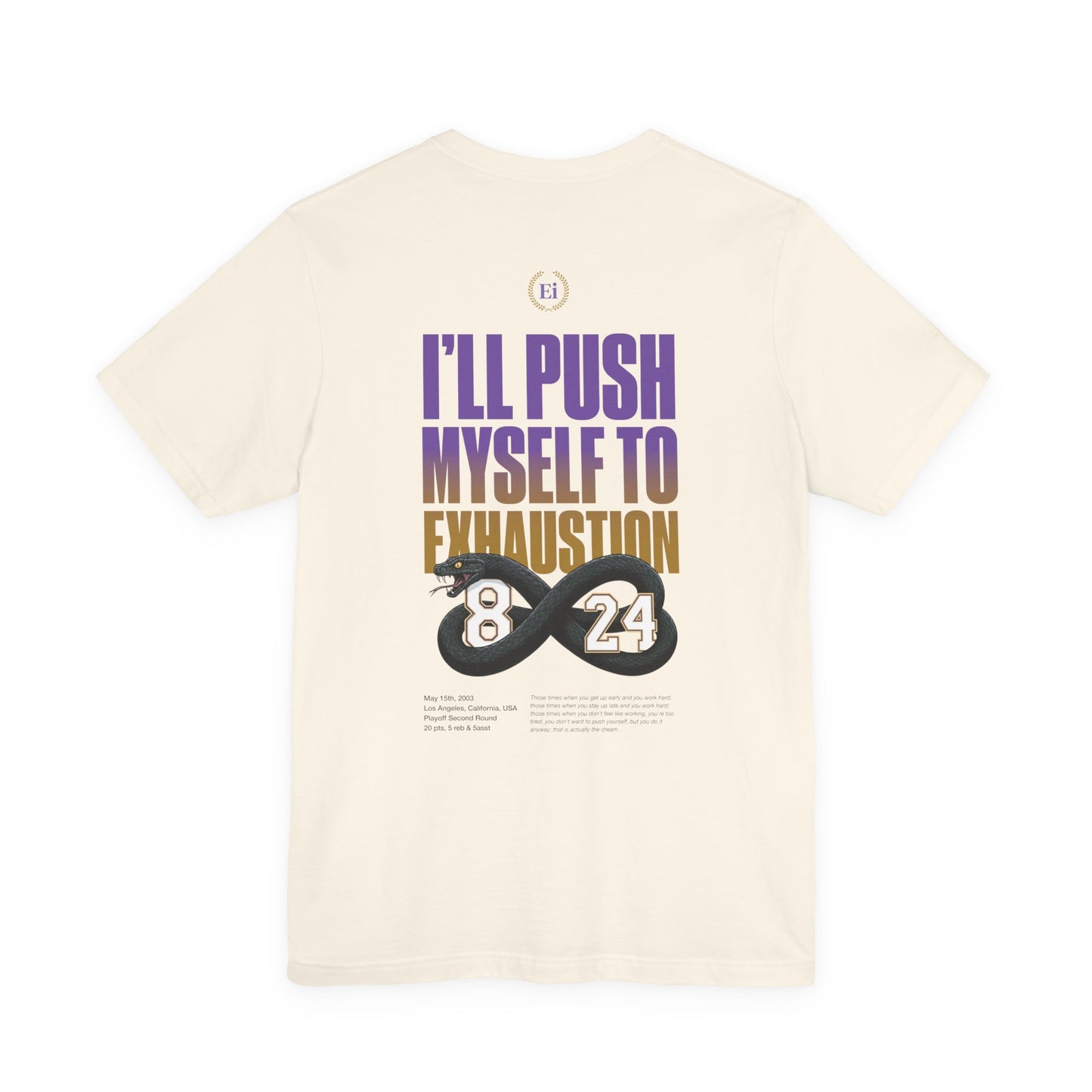 I'll Push Myself To Exhaustion - Regular fit - Espalda
