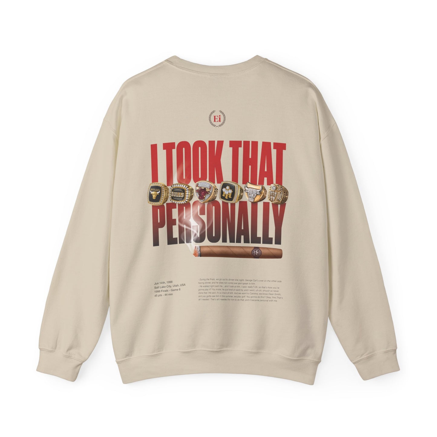 I Took That Personally - Sudadera - Espalda