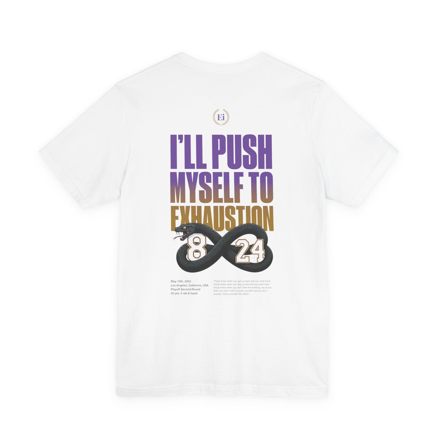 I'll Push Myself To Exhaustion - Regular fit - Espalda