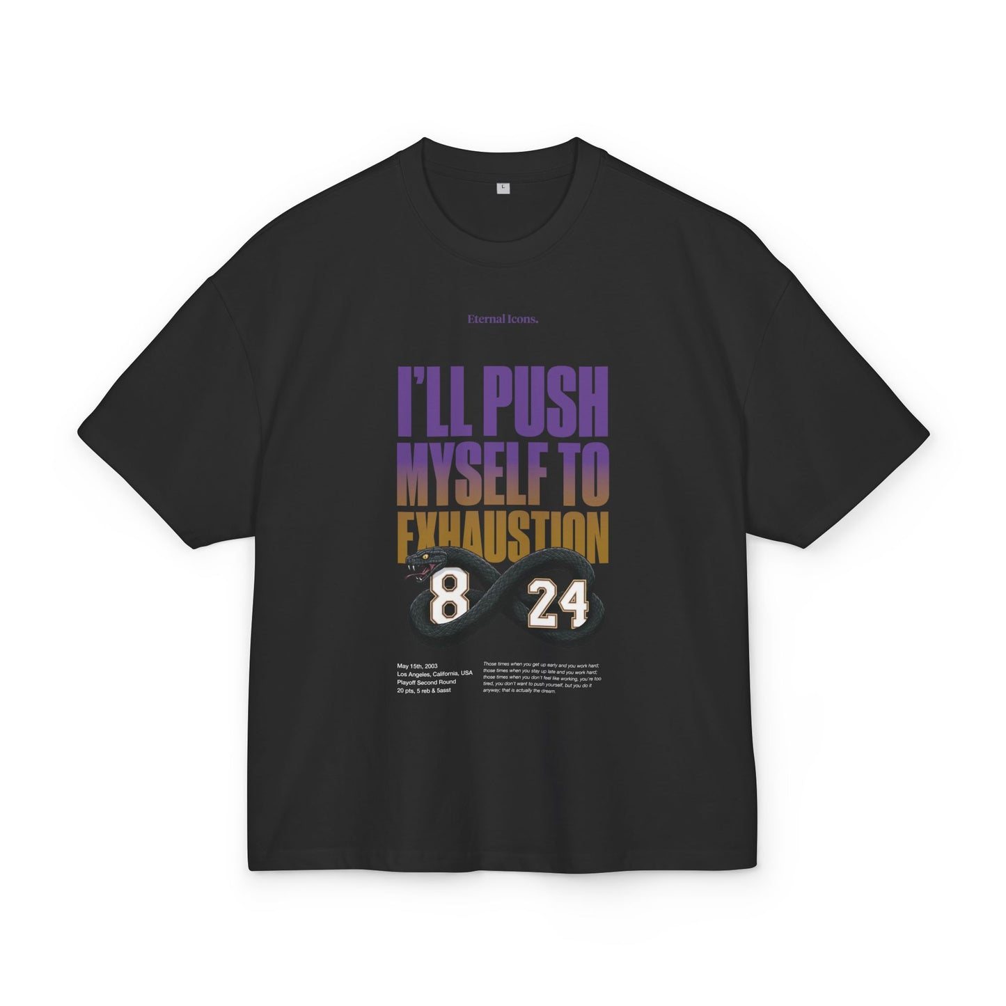 I'll push myself to exhaustion - Oversize - Frente