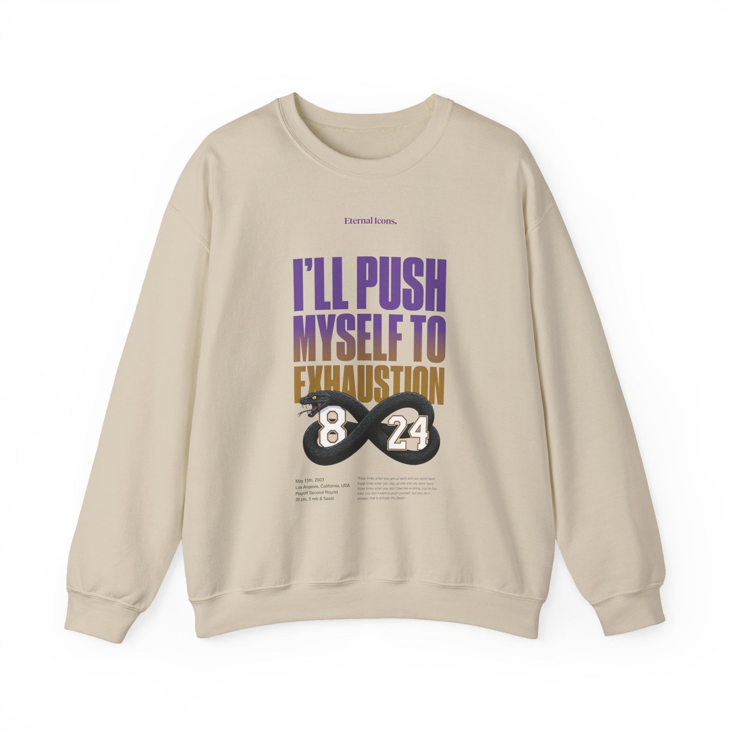 I'll Push Myself to Exhaustion - Sudadera - Frente